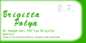 brigitta polya business card